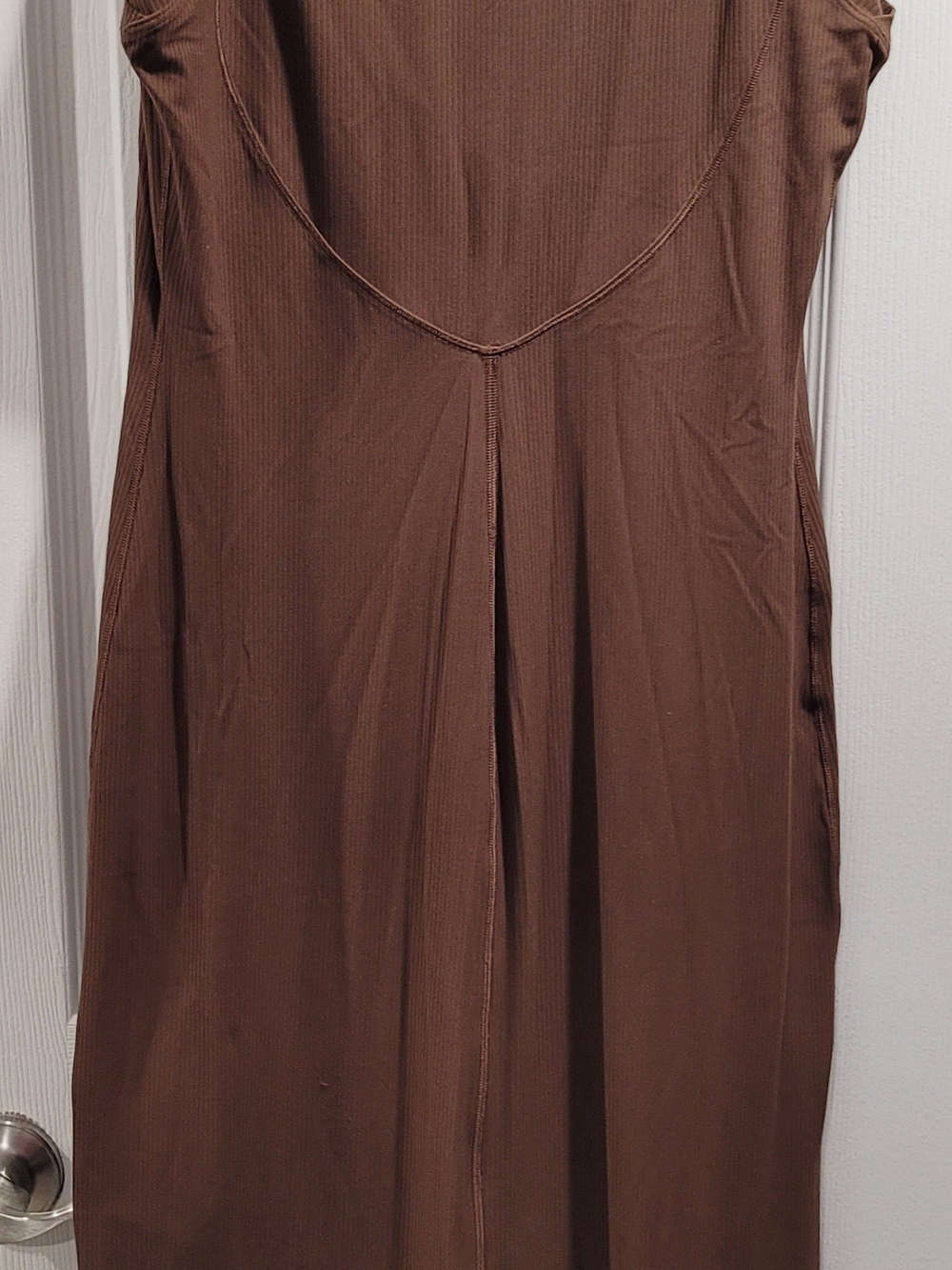 Lululemon All Aligned Ribbed Midi Dress Java Size 8 - Picture 11 of 11